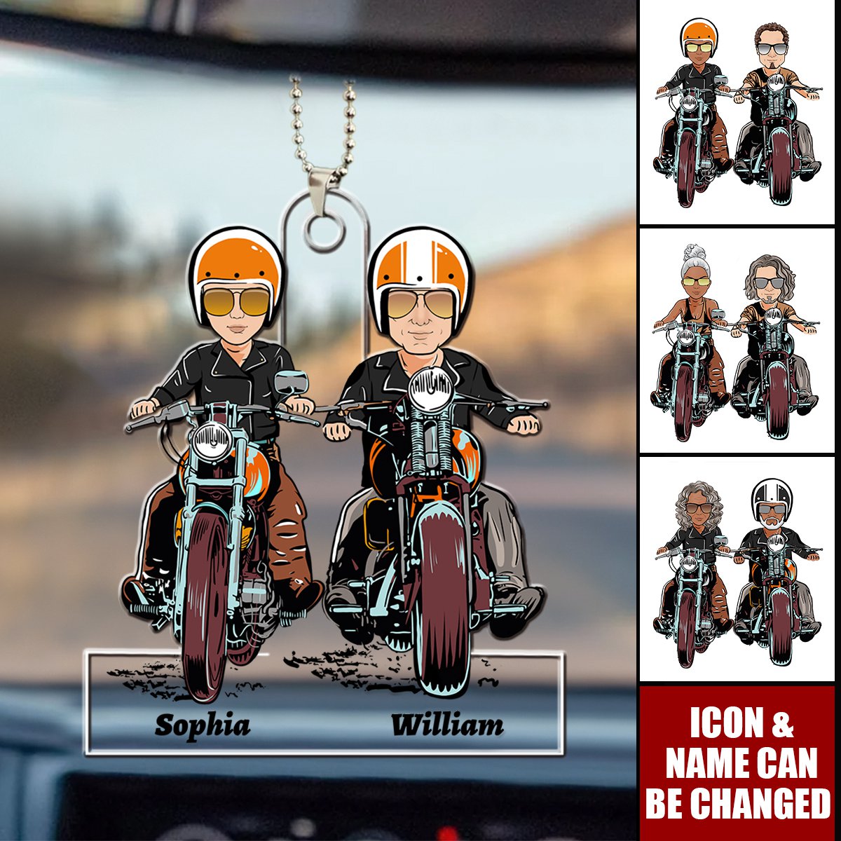Personalized Gifts For Couple Motocross Car Ornament