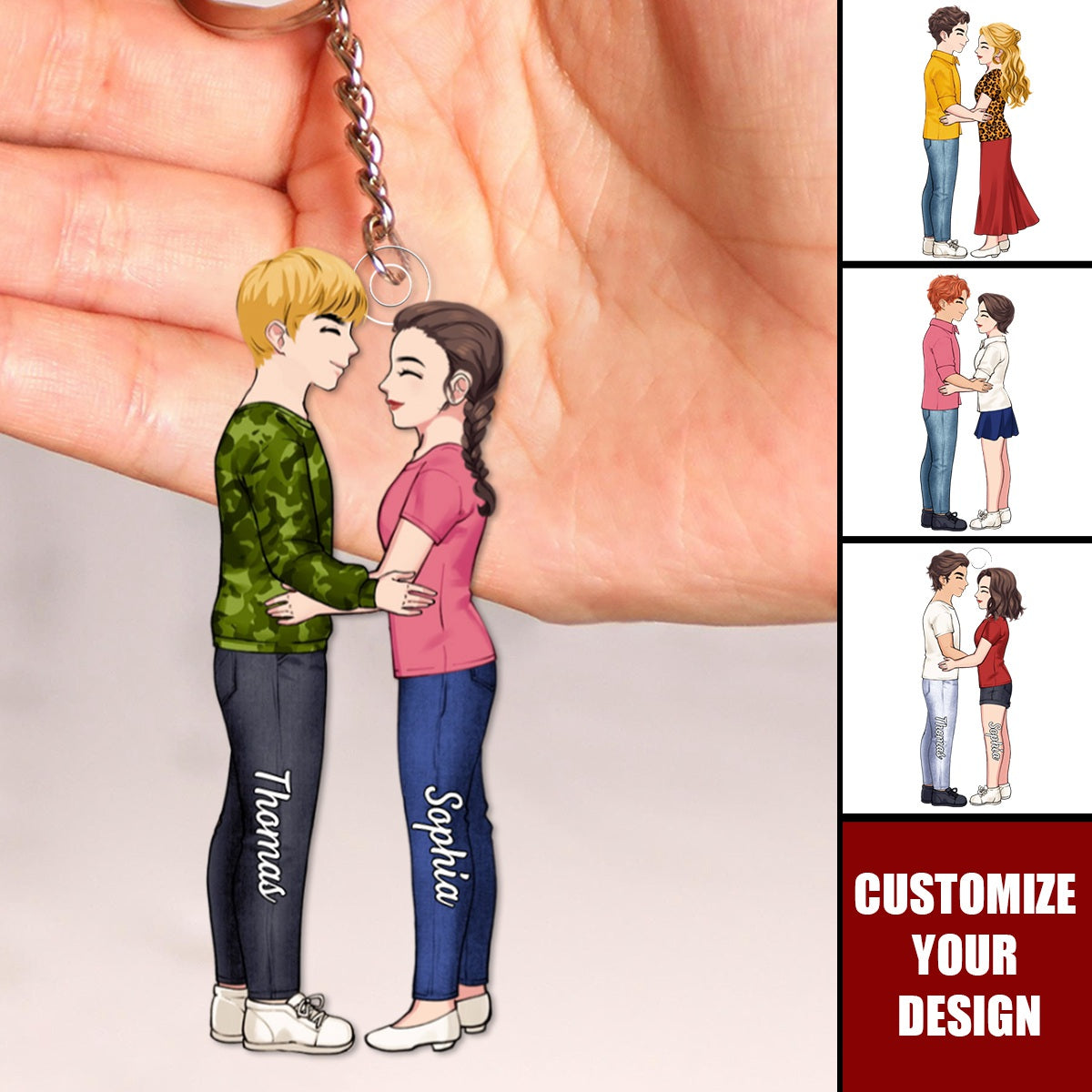 You Are My Favorite  - Couple Personalized Acrylic Keychain