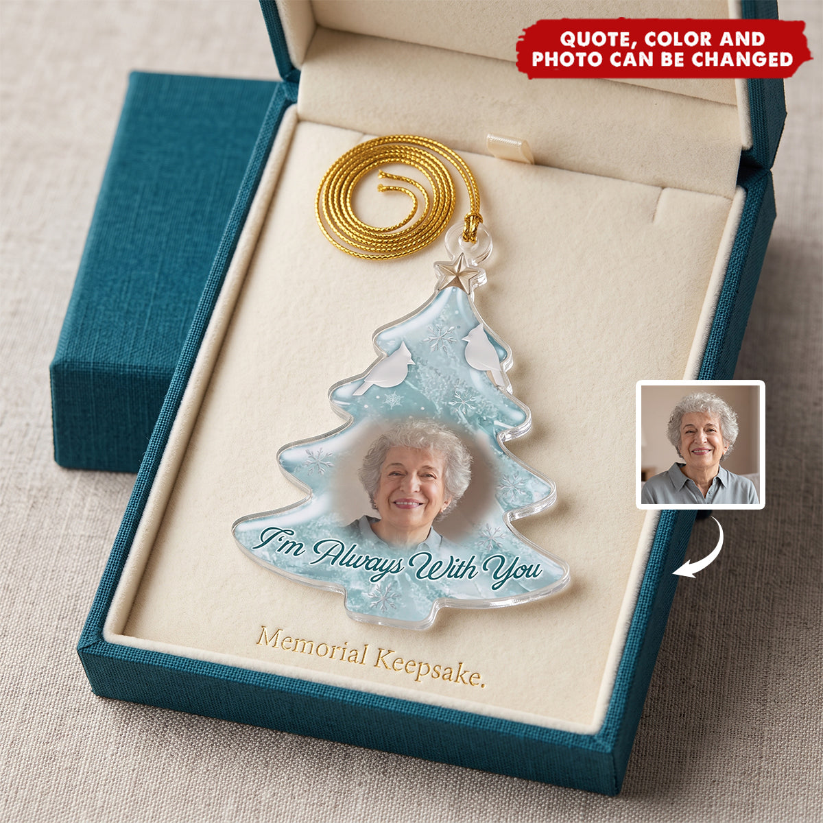 Always Loved Always Remembered Forever - Personalized Acrylic Custom Shape Ornament