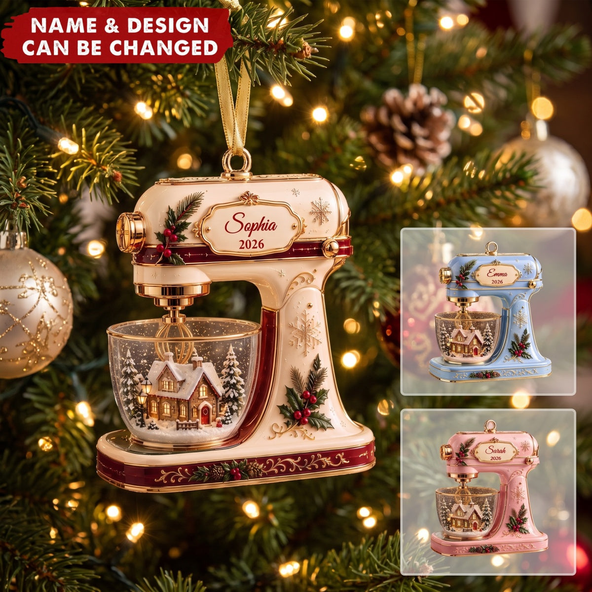 Kitchen Mixer – Personalized Acrylic Custom Shape Ornament, Gift For Baking Lover