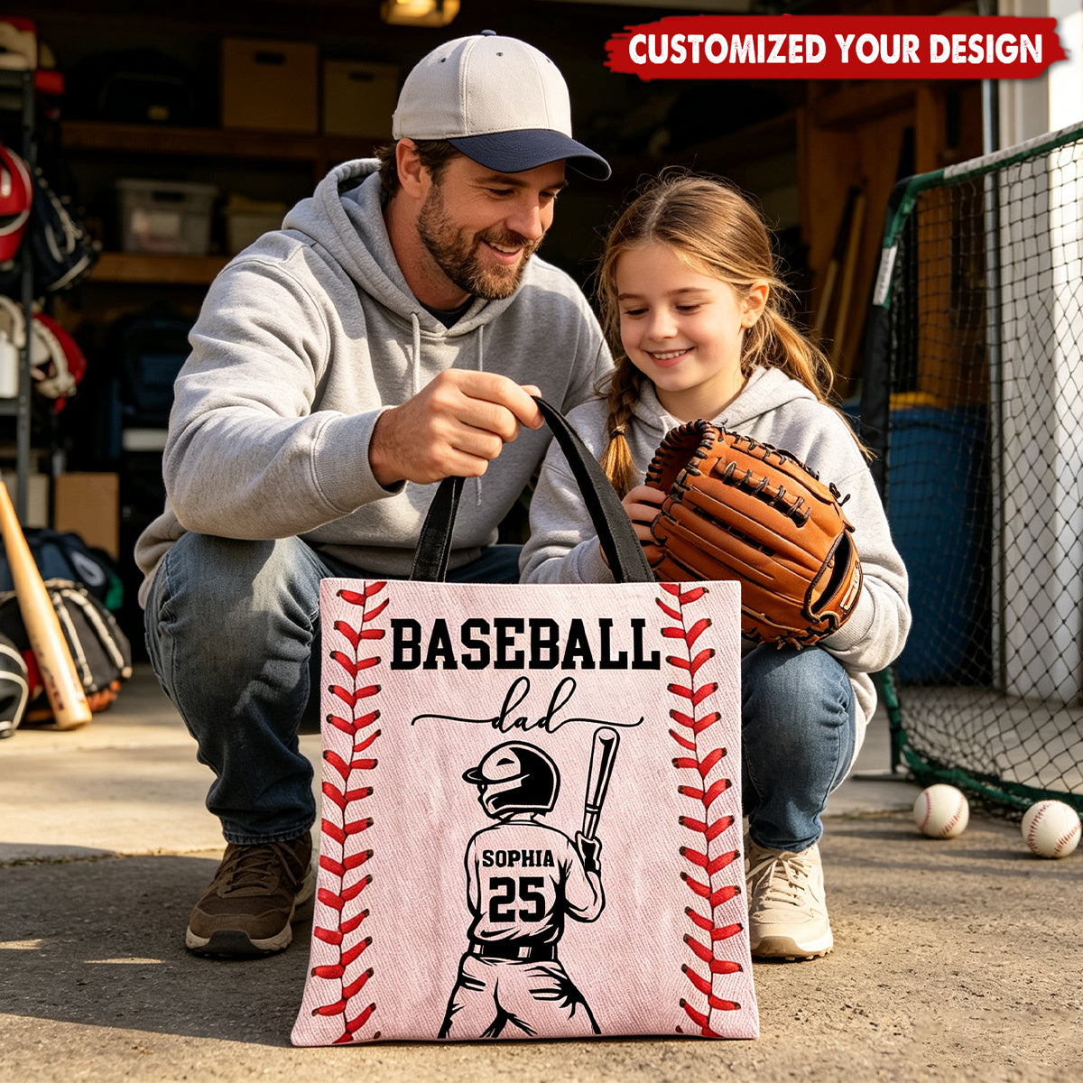 Baseball Mom That's My Kid - Personalized Tote Bag