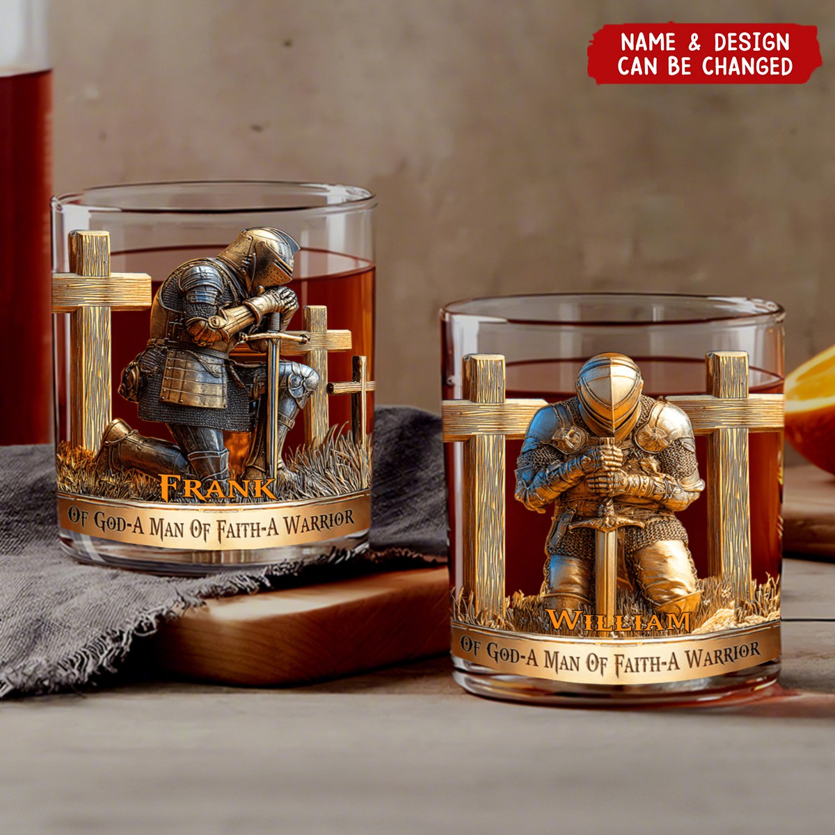 A Child Of God - Personalized Christian Whiskey Glass