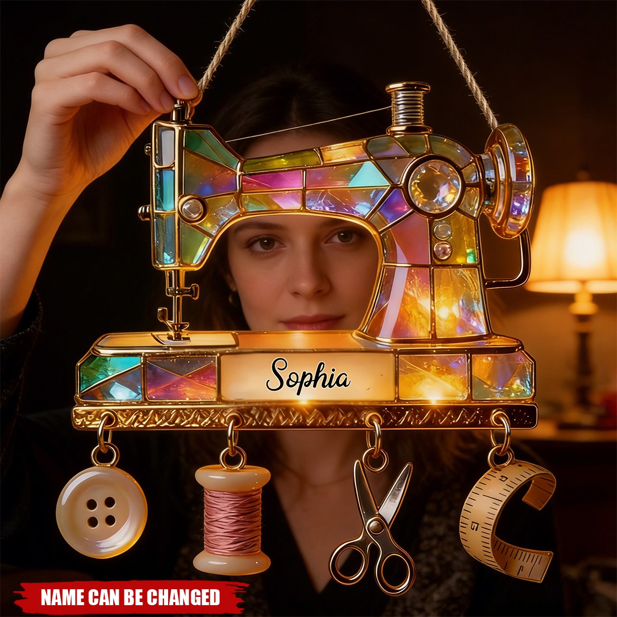 Colorful Sewing Machine - Personalized Sewing LED Light Acrylic Sign