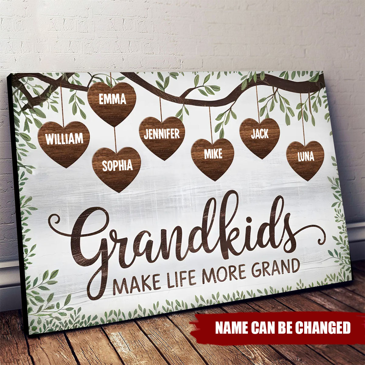 From A Grandma’s Roots Grows A Grandchild’s Dreams - Family Personalized Custom Horizontal Poster - Gift For Mom, Grandma