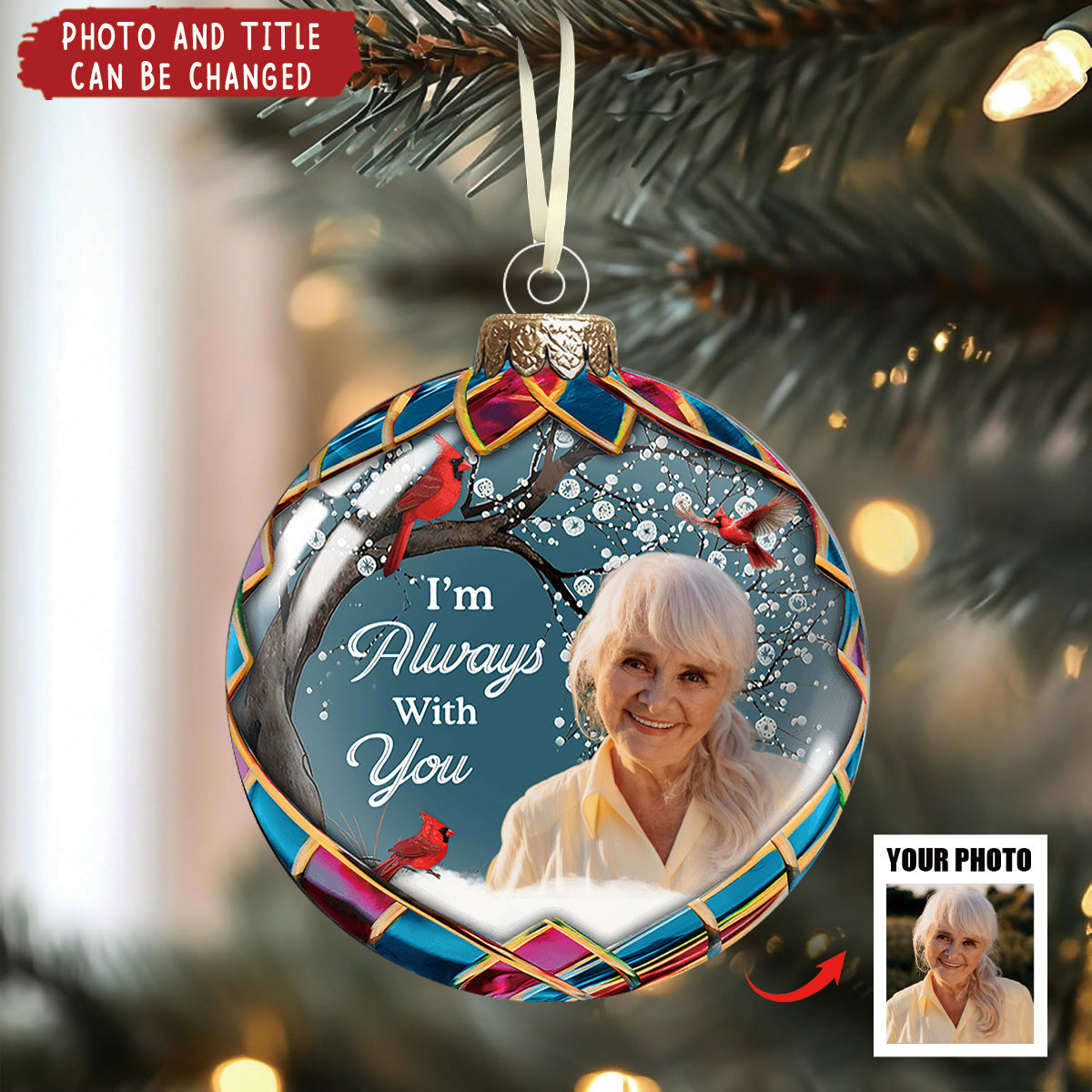 I'm Always With You - Personalized Christmas Acrylic Ornament