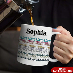 Hidden Swear Message Funny Personalized Mug - Office Gift For Work Bestie Friend