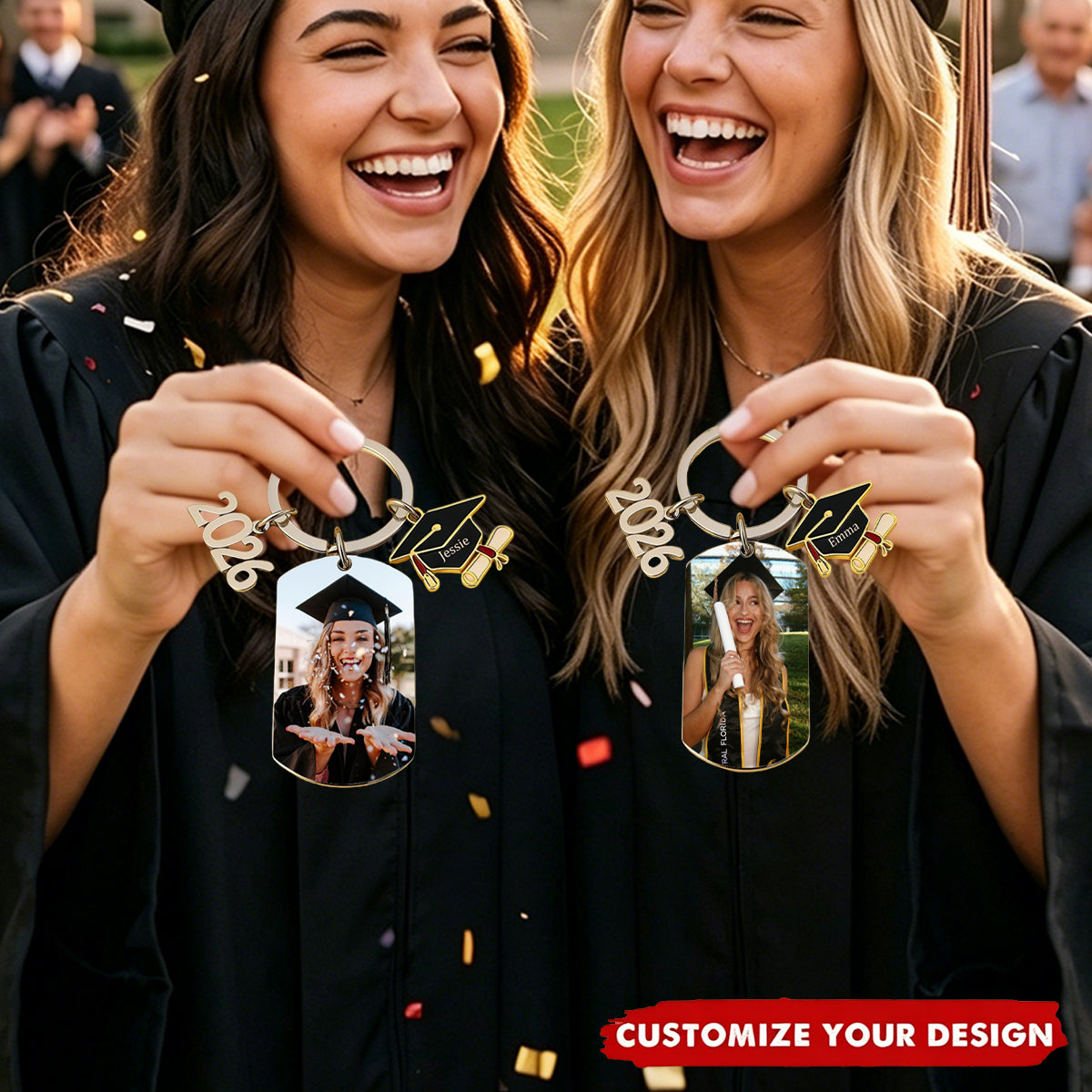 Class Of 2026 Graduation - Personalized Graduation Keychain With Photo
