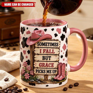 Walking By Faith Cow Coffee Mug - Personalized Gifts For Christian
