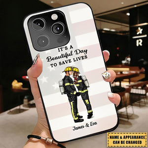 It's A Great Day To Save Lives - Personalized Phone Cases, Couple Portraits, Firefighters, Ems, Nurses, Police, Military, Gifts Sorted By Occupation
