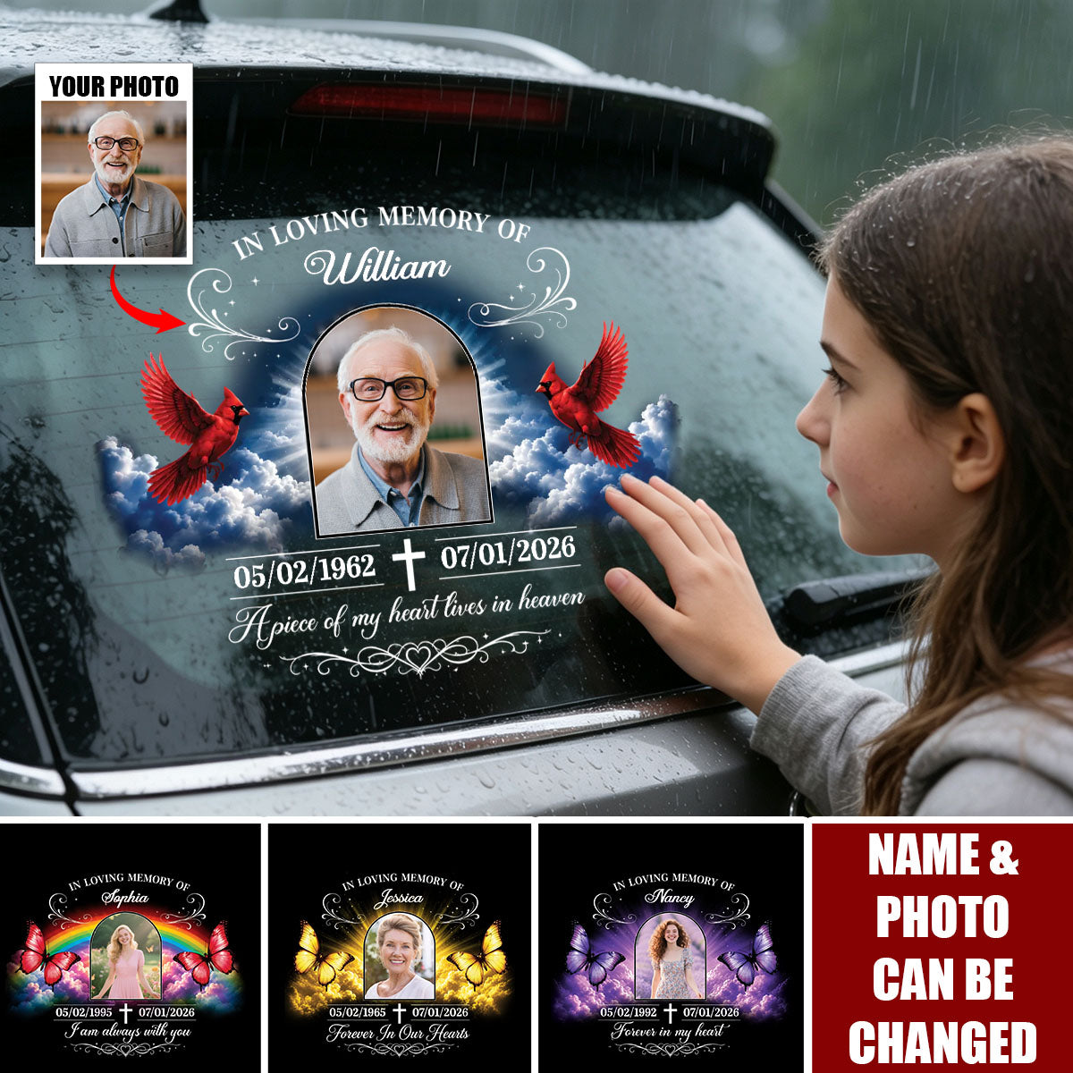 Heaven Gained An Angel, We Gained A Guardian - Personalized Decal