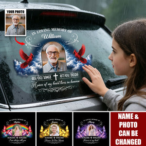 Heaven Gained An Angel, We Gained A Guardian - Personalized Decal