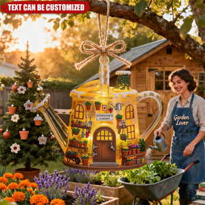 Garden House - Personalized Acrylic Ornament, Gifts For Gardeners