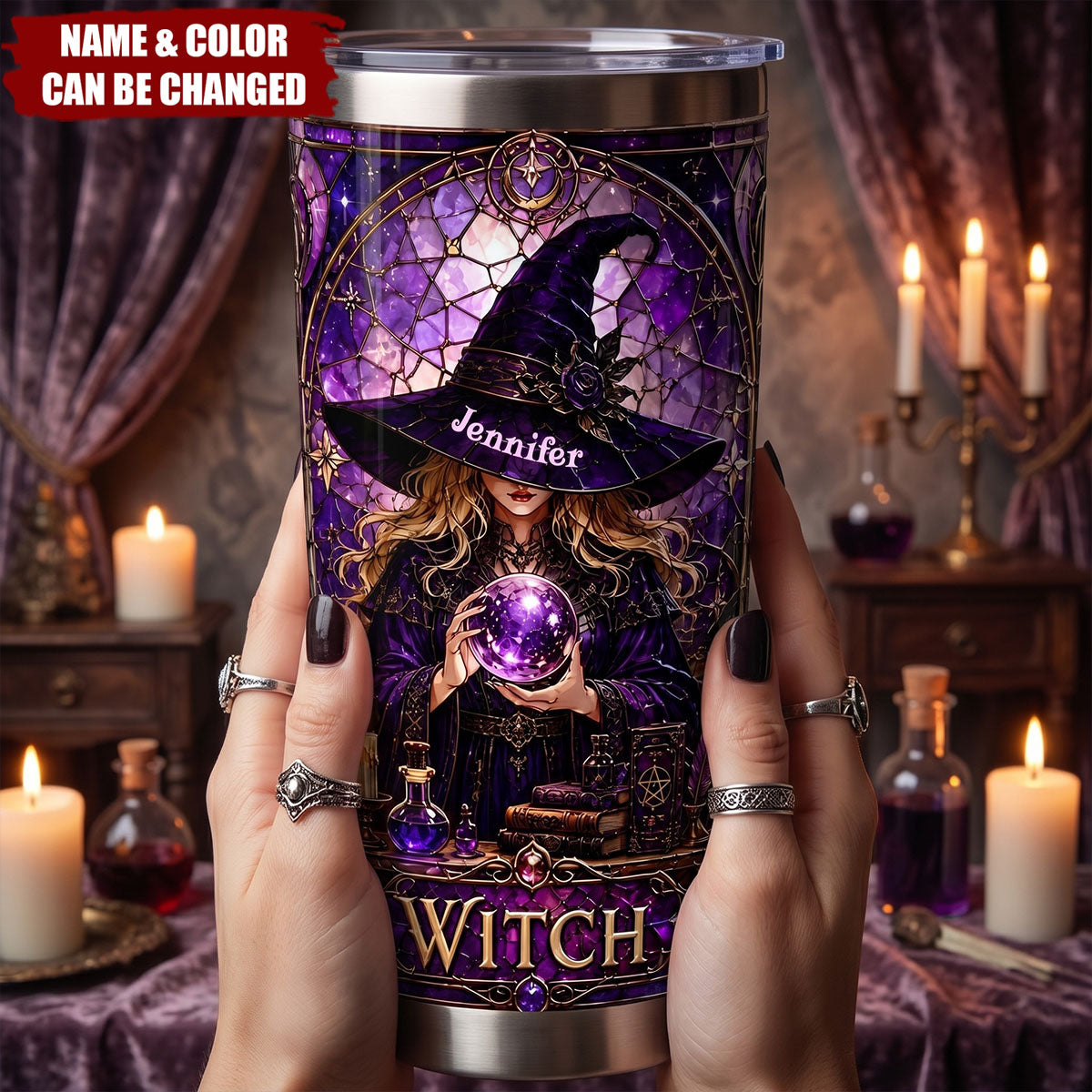 Gothic Witch - Personalized Witch Tumbler