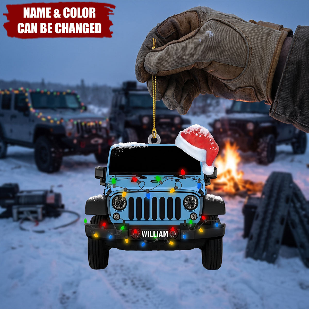 Personalized Off-Road Christmas Acrylic Ornament, Custom Christmas Gift For Off-Road Lovers