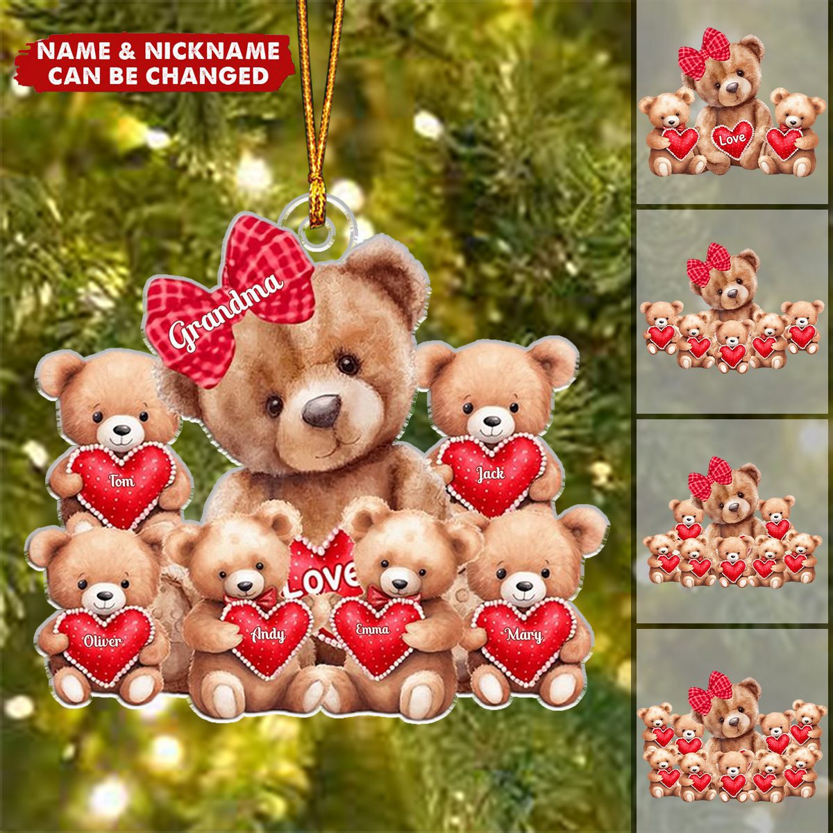 Best Gift For Grandma And Mom - Personalized Ornament