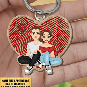 Together Since - Personalized Wooden Keychain