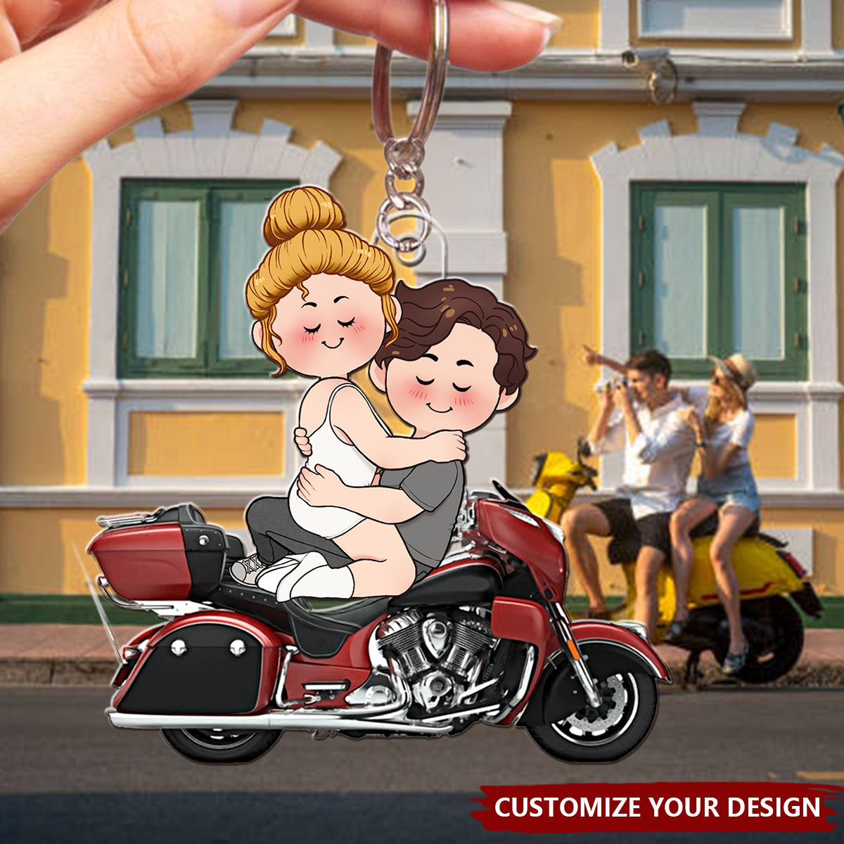 I Will Ride You - Personalized Couple Keychain