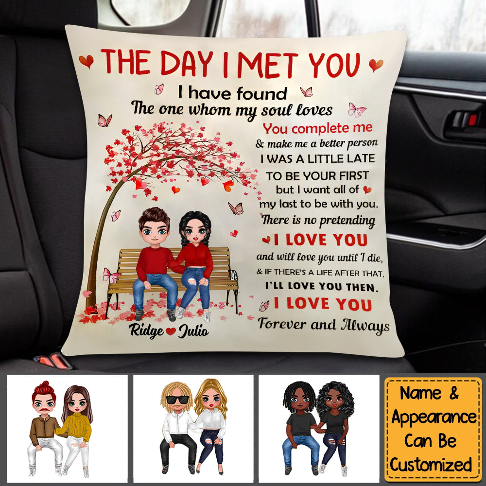 My Soul Loves - Couple Personalized Pillow - Gift For Couple Anniversary