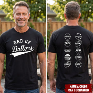 Dad Of Ballers - Personalized Shirt