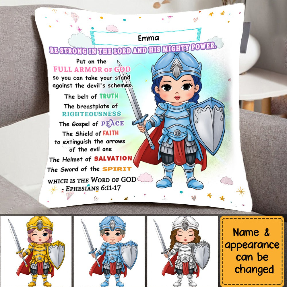 Gift For Granddaughter Armor Of God Pillow