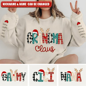 Family Best Gifts For Christmas Personalized Sweatshirt Sleeve Custom