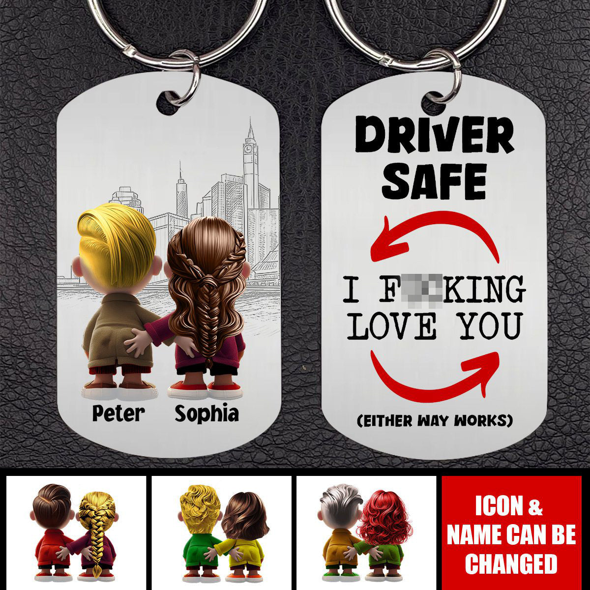 Personalized Gifts For Couple Keychain Funny Couple