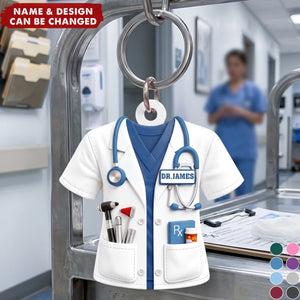 Doctor And Tools – Personalized Acrylic Keychain