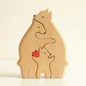Wooden Bears Family Puzzle Gift for Family