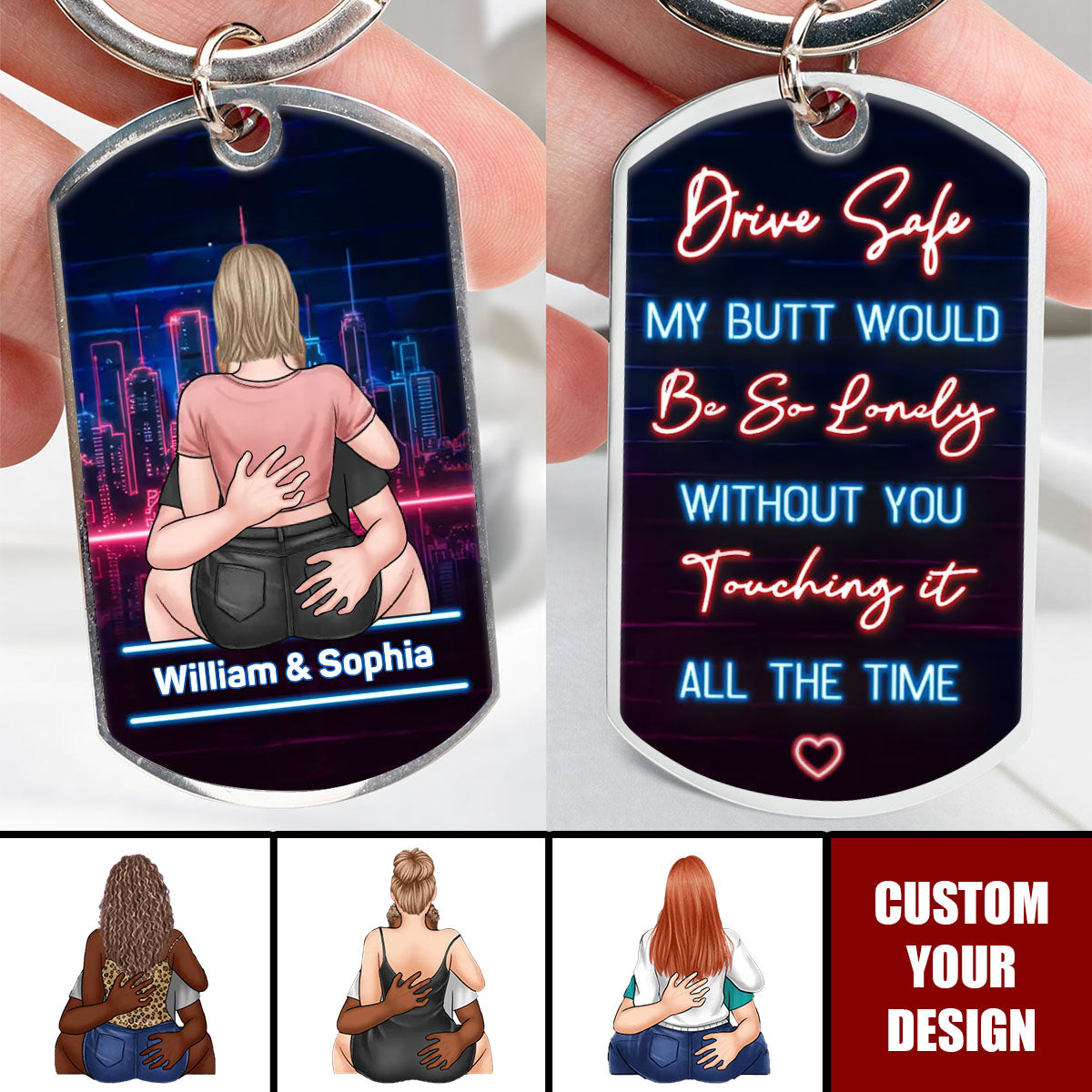 With You, I’ve Found My Forever Personalized Stainless Steel Keychain