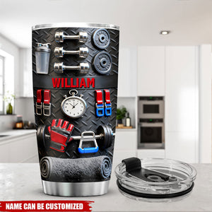 No Pain No Gain - Personalized Fitness Tumbler