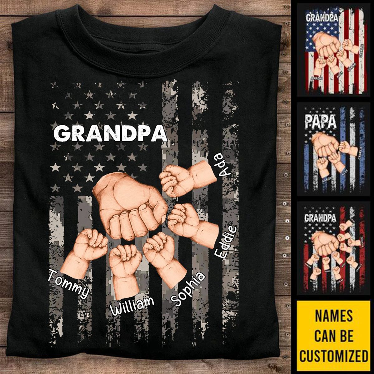 Grandpa Is Like Dad Without Rules - Family Personalized Custom Unisex T-shirt