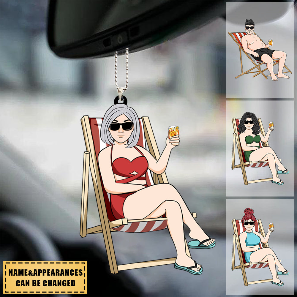 Summer Beach Chairs For Swimwear Men Or Women - Personalized Ornament