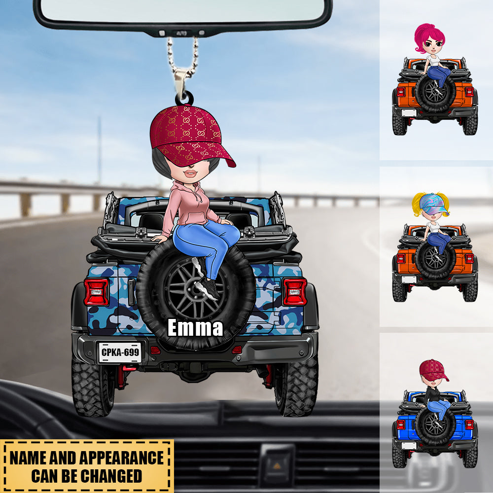 Off-Road Girl Personalized Acrylic Ornament