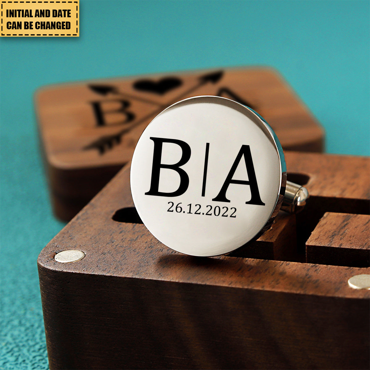 Personalized Initial Cufflinks - Gift for Him