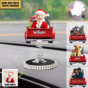 Personalized Cute Kid Car Photo With Name Car Creative Shook Decoration