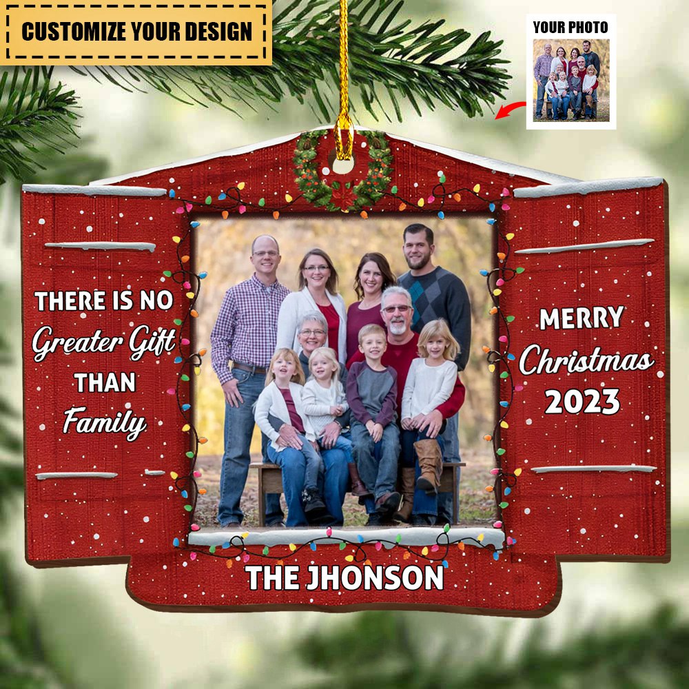 The Love Between Brothers & Sisters Is Forever - Personalized Wooden Photo Ornament