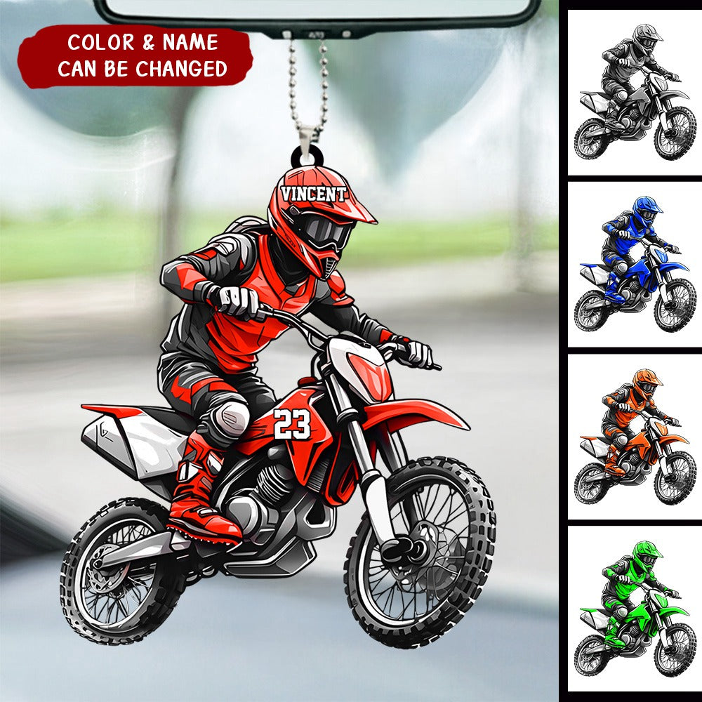 Personalized Acrylic Car Ornament For Motorcycle，Gift For Motorcycle Lover