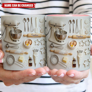 Love Baking - Personalized Baking Accent Mug