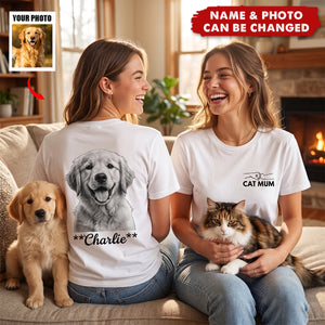 Custom Photo Unisex T-shirt - Personalized Birthday Gifts For Dog Cat Lovers
