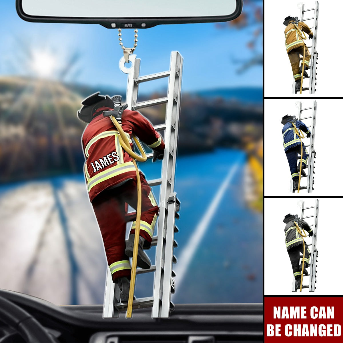 Firefighter Ornament - Personalized Acrylic Keepsake For Firefighters