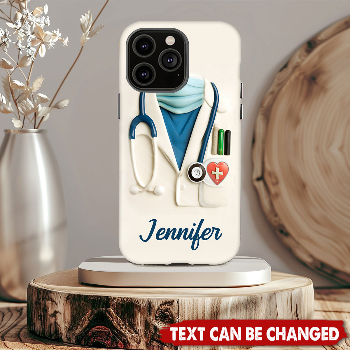 Medical Appreciation Design With Stethoscope - Personalized Full Print Phone Case