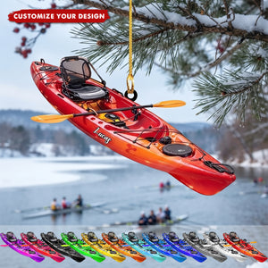 Personalized Kayak Christmas Ornament 2026, Gift For Water Sports Lovers, Nautical Decor