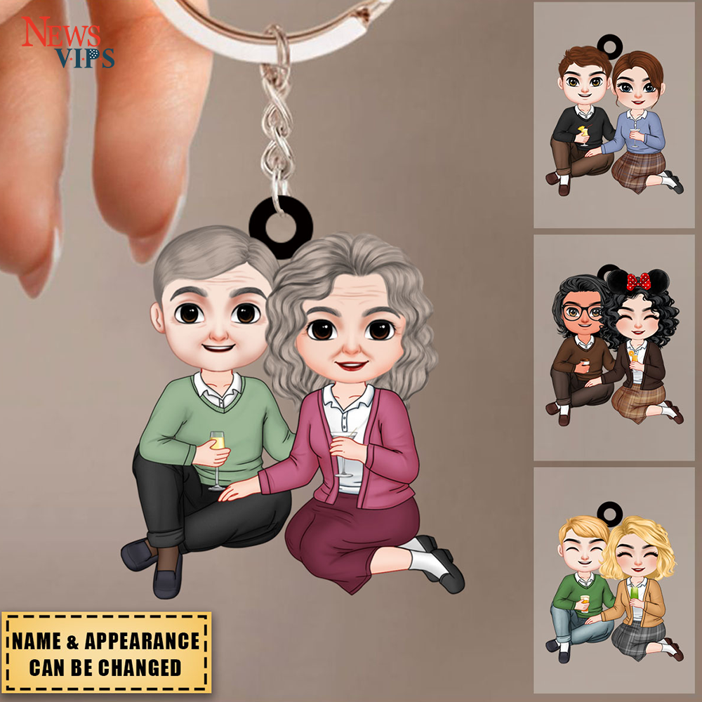Gift For Couple - Personalized Keychain - Couple Keychain - Couple Gift