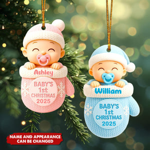 Baby First Christmas - Personalized Christmas Acrylic Ornament