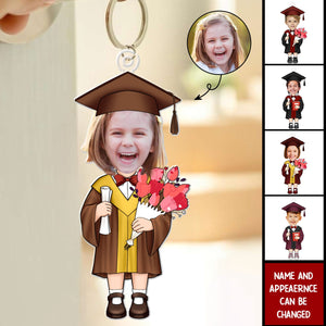 Graduation Gift For Kids - Personalized Photo Keychain