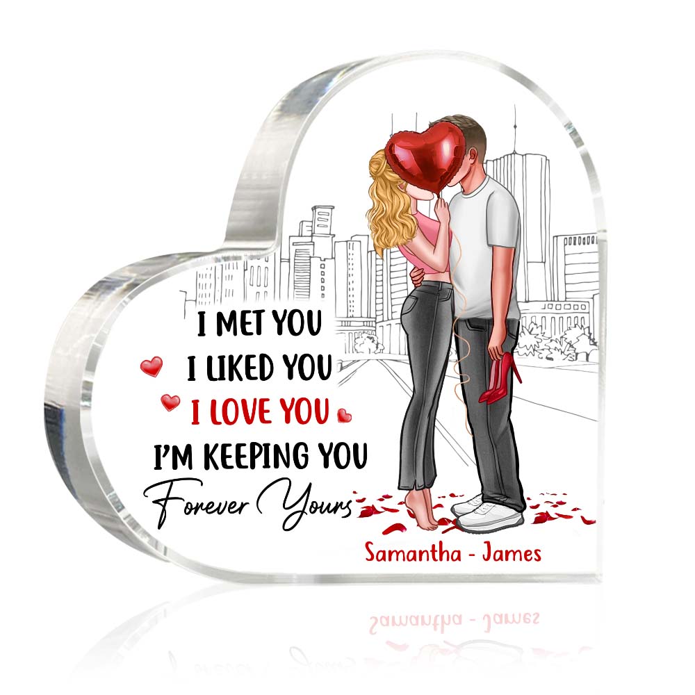 Gift For Couple I'm Keeping You Acrylic Plaque