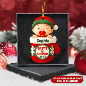 Baby First Christmas - Personalized Christmas Acrylic Ornament
