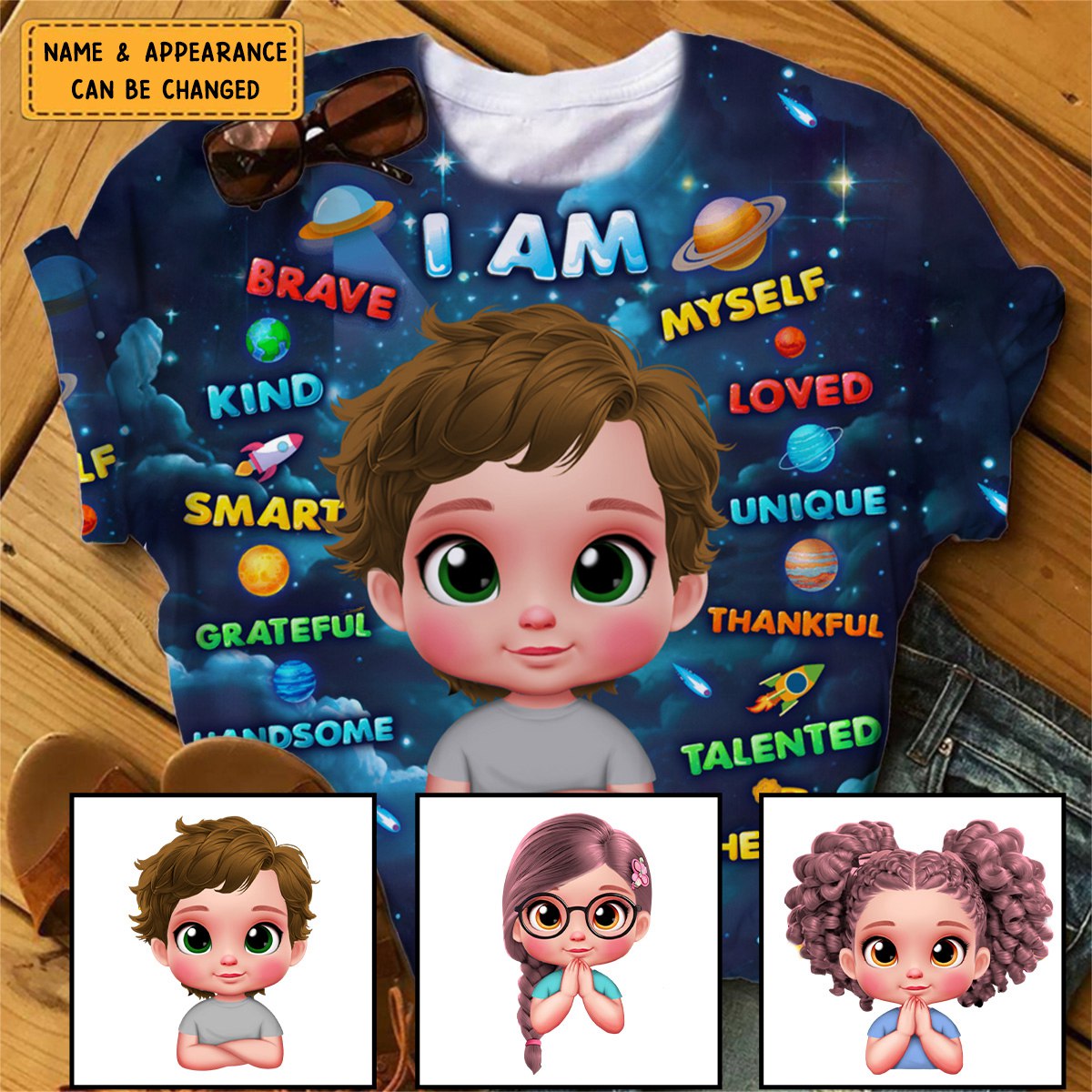 Gift For Grandson I Am 3D Print All-over Print Personalized T-Shirt