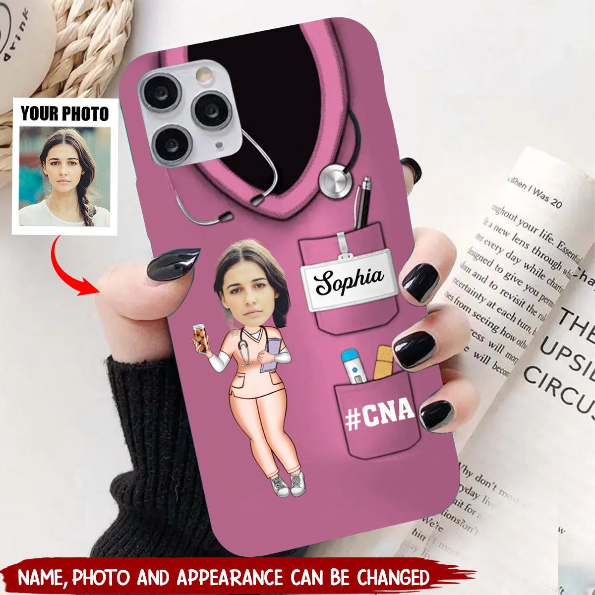 Custom Photo Nurse Life Pretty Doll Nurse Phone Case