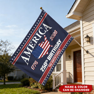 America 250 Birthday 1776-2026 Double-Sided Flag
